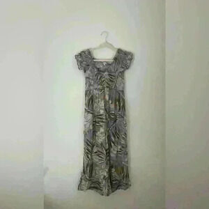 Patrons of Peace floral jumpsuit with shirred top